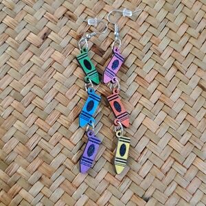 Crayon earrings